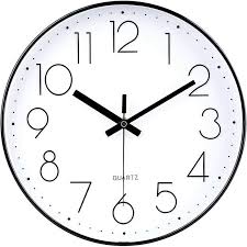 Clock Black 30cm Modern Wall Clock