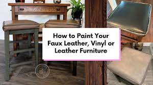 how to paint your faux leather leather
