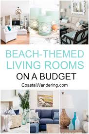 beach themed living room on a budget