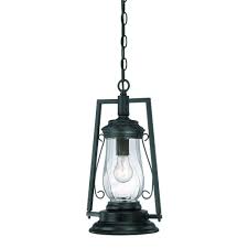 Acclaim Lighting Kero Collection 1 Light Matte Black Outdoor Hanging Lantern Light Fixture 3496bk The Home Depot