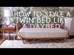 how to style a twin bed like a sofa