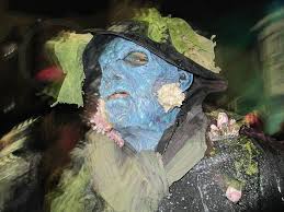 halloween mask blue makeup sea