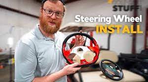 golf cart steering wheel install club