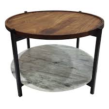 18in Marble Wood Coffee Table At Home