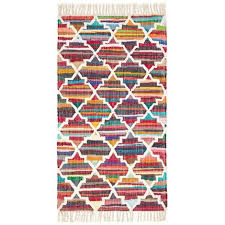 100 cotton chindi kilim pattern rug