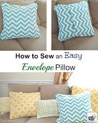 Sew An Easy Envelope Pillow Cover