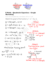E Math Quadratic Equations Finding