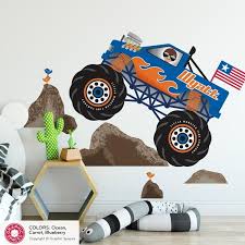 Monster Truck Fabric Wall Decal