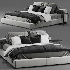 flexform groundpiece bed 3d model