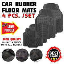car rubber floor matting carpets black