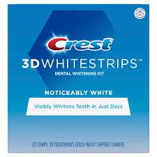 Crest 3d Whitestrips Noticeably White Teeth Whitening Kit 10 Treatments Walmart Com