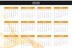 Printable Yearly Calendar 2020 Printable Cute Full Page