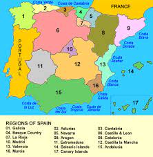 Spain map of regions and provinces orangesmile com. Regions Provinces And Comarcas Of Spain