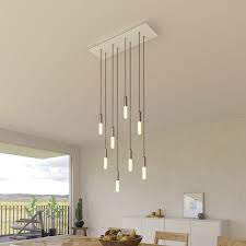 8 Light Pendant Lamp With Bulbs