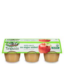 organic apple sauce cups tree top