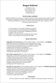 Firefighter Resume Firefighter Resume Examples With Best Resume