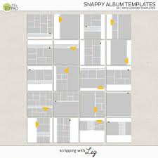 Digital Scrapbook Template Snappy Album Scrapping With Liz