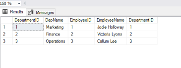 the table variable in sql server