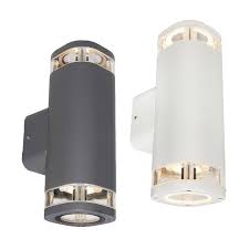 How to choose an up down wall light for your modern space. Glenelg Ambient Outdoor Led Up Down Wall Light In Charcoal Or White Br The Lighting Outlet