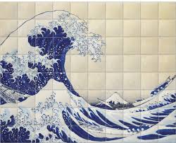 The Great Wave Ceramic Tile Murals