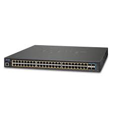 .x gigabit poe+ ports, 24 x gigabit ports, and 4 x shared sfp slots, a console port, a poe power budget of 370 watts, and an advanced layer 2 management feature 24 x gigabit ports. Gs 5220 48p4x L3 48 Port 10 100 1000t 802 3at Poe 4 Port 10g Sfp Managed Switch Planet Technology Usa