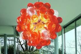 Custom Made Glass Balls Chandelier Lamp