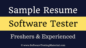 Check spelling or type a new query. Software Testers Resume Freshers And Experienced Software Testing Material
