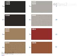 Sample Chart With Upholstery Colors Bmw X6 E71 X6 M S63 Europe