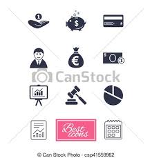 Money Cash And Finance Icons Piggy Bank Sign