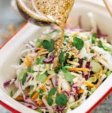 asian slaw with sesame soy dressing