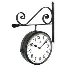 Metal Railway Station Clock Clock