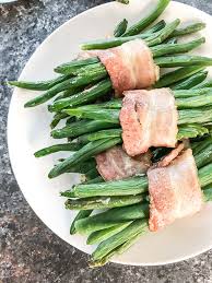 air fryer bacon wrapped green beans