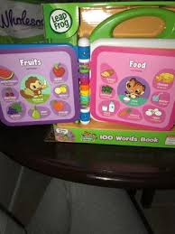 This fantastic learning tool is even bilingual! Leapfrog Learning Friends 100 Words Bilingual Electronic Book Walmart Com Walmart Com
