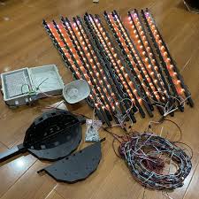 Combo đèn LED PHÁO HOA điện tử 24 tia - 100 hiệu ứng - 10 mét led phóng  1903 Fullcolor (BẢN CAO CẤP)