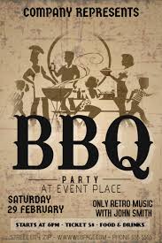 Old Vintage Barbecue Party Flyer Template Postermywall