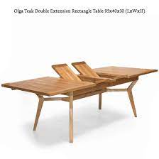 double extension rectangular table