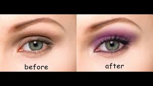 realistic eye makeup in photo