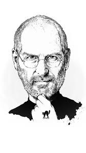 steve jobs portrait il art iphone