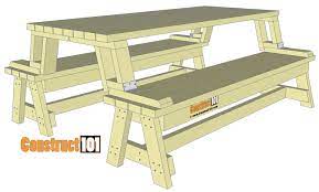 Folding Picnic Table Plans Easy To