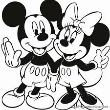mickey and minnie coloring pages free