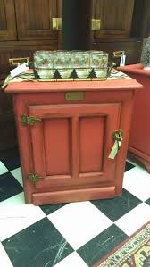 Rustic Red Icebox End Table 119