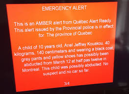 Message didn't please everybody, according to niagara police, who shared a violent rant they received in their social media inbox and asked ontarians to #bebetter. Steve Faguy On Twitter Quebec Amber Alert Prompts Tv Alarm And Emergency Message Bilingual In Both Text And Audio