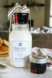 christmas morning pancakes in a jar