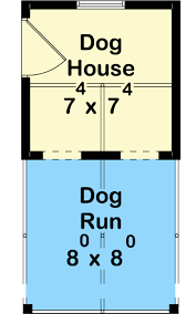 Dog House Plan With Indoor And Outdoor