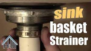 basket strainer kitchen sink drain