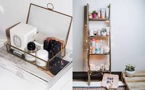 beauty storage ideas for your table