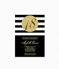 Gold Th Birthday Party Stunning 18th Birthday Party Invitations