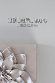 Diy 3d Flower Wall Hanging Little Red