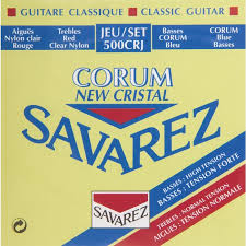 Savarez 500crj Corum New Cristal Classical Guitar Strings Mixed Tension
