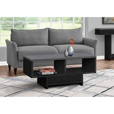 modern black and gray coffee table with
